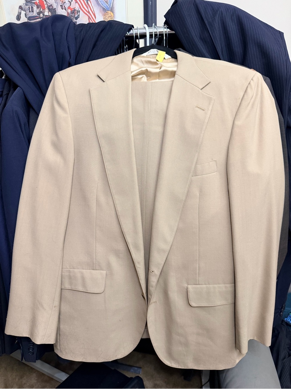 Beige Men's Blazer - Classic Tailored Sport Coat